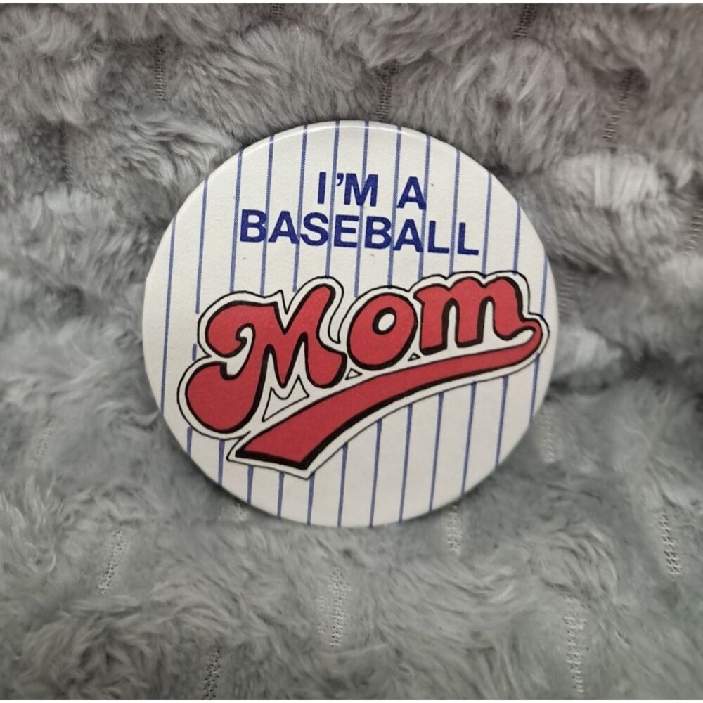 1980's VTG MLB Baseball Pins Buttons Chicago Cubs Wincraft Pinback Mom 3.25" - Picture 7 of 9